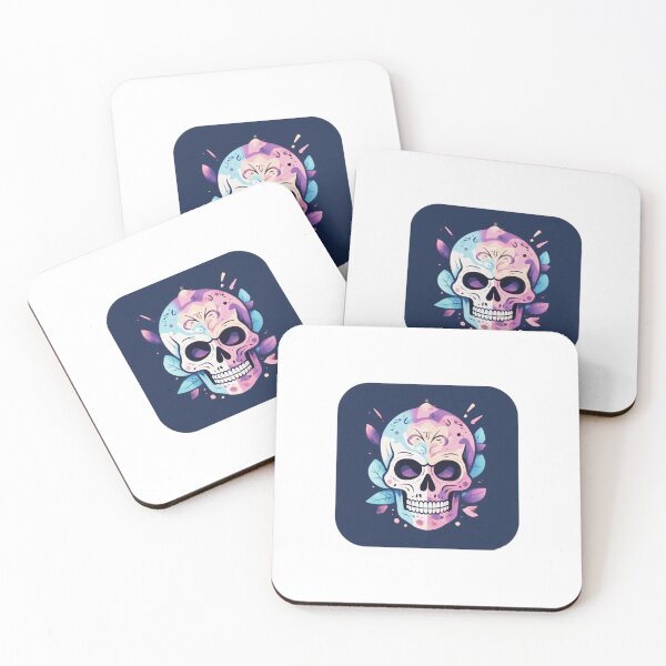 Item preview, Pastel Floral Skull Icon designed and sold by RED-MOUSE.