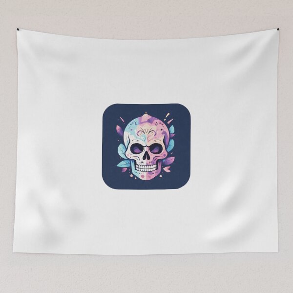 Item preview, Pastel Floral Skull Icon designed and sold by RED-MOUSE.