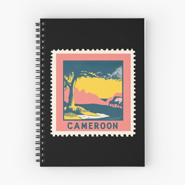 Item preview, Vintage Cameroon Postage Stamp Art - Africa in Miniature Landscape designed and sold by tiigerdad.