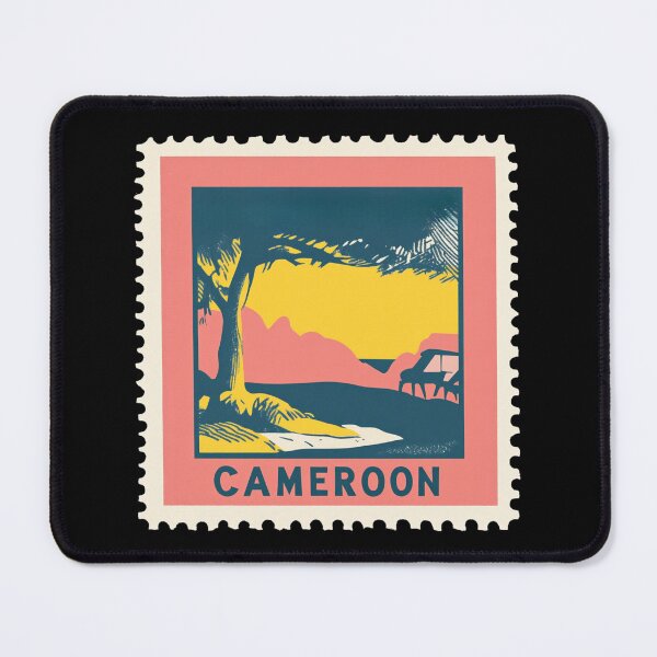 Item preview, Vintage Cameroon Postage Stamp Art - Africa in Miniature Landscape designed and sold by tiigerdad.