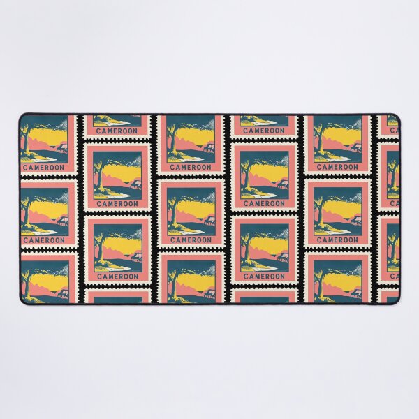 Item preview, Vintage Cameroon Postage Stamp Art - Africa in Miniature Landscape designed and sold by tiigerdad.