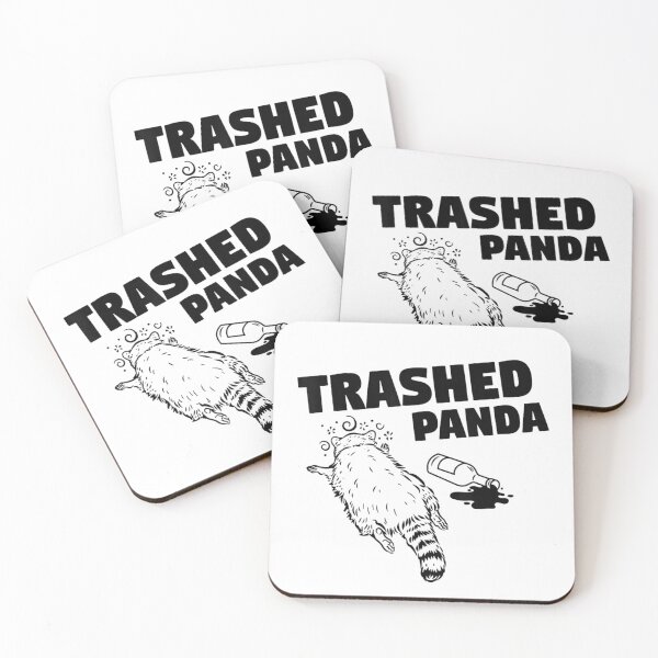 Item preview, Trashed Panda Chaotic Dark Humor Animal Illustration Design designed and sold by TiaraHans.