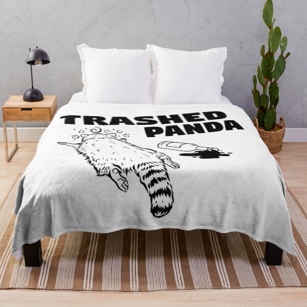 Item preview, Trashed Panda Chaotic Dark Humor Animal Illustration Design designed and sold by TiaraHans.