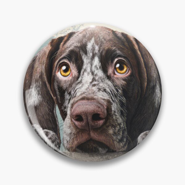 Item preview, French Pointer Peeking over Wall 01 designed and sold by Elisabeth Lucas.