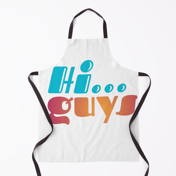 Item preview, Hi Guys! Fun Bubbly Greeting Typography T-Shirt & Sticker Design designed and sold by Faali950.