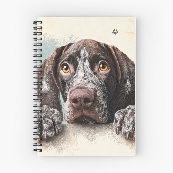 Item preview, French Pointer Peeking over Wall 01 designed and sold by Elisabeth Lucas.
