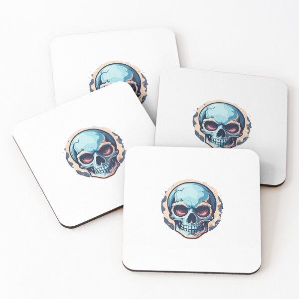 Item preview, Bold Blue Skull Emblem designed and sold by RED-MOUSE.