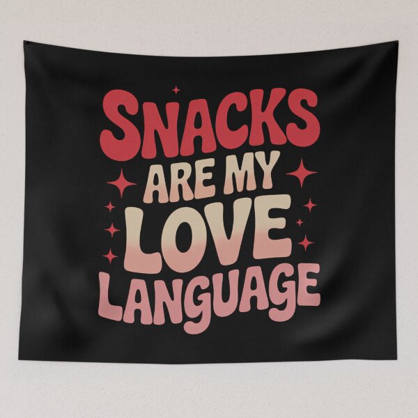 Artikelvorschau, Snacks sind meine Liebessprache – Lustiger Valentinstag entworfen und verkauft von lilensgavadur.