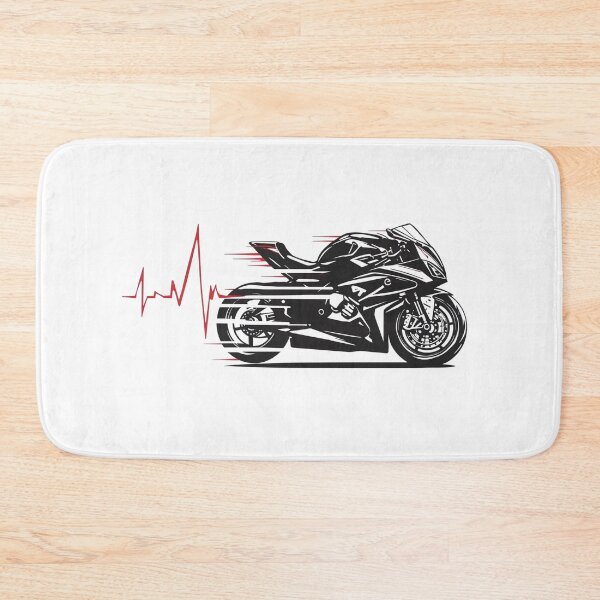 Item preview, Heartbeat of a Rider- Motorcycle Passion Design designed and sold by TwoWheels-sklep.