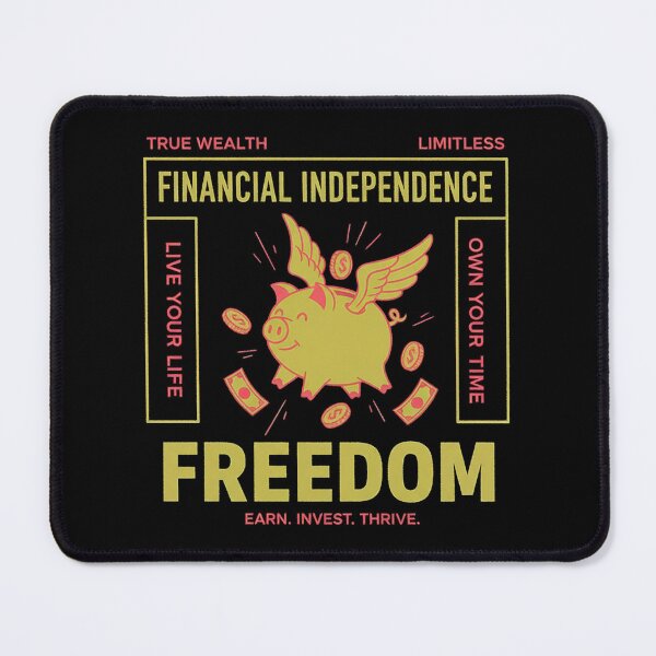 Item preview, Financial Independence Freedom Flying Piggy Bank designed and sold by zzz888.