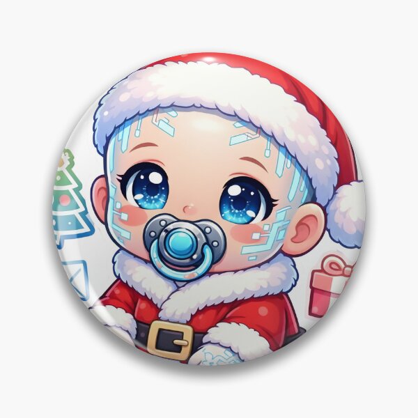 Item preview, Next-Gen Santa Incoming | Cute Futuristic AI Baby Christmas Art designed and sold by Sitred123.