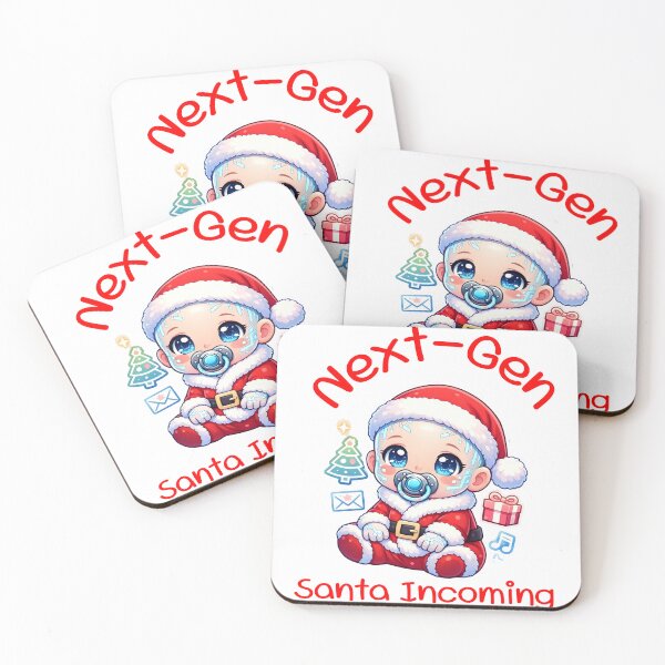 Item preview, Next-Gen Santa Incoming | Cute Futuristic AI Baby Christmas Art designed and sold by Sitred123.