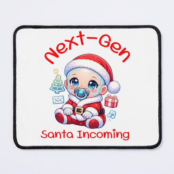 Item preview, Next-Gen Santa Incoming | Cute Futuristic AI Baby Christmas Art designed and sold by Sitred123.