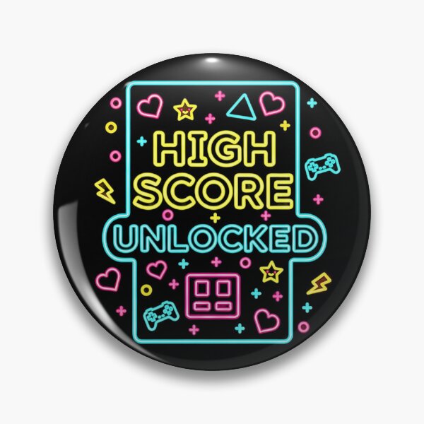 Item preview, High Score Unlocked Neon Gamer Design | Retro Arcade Gaming Art designed and sold by GlobalBoom.