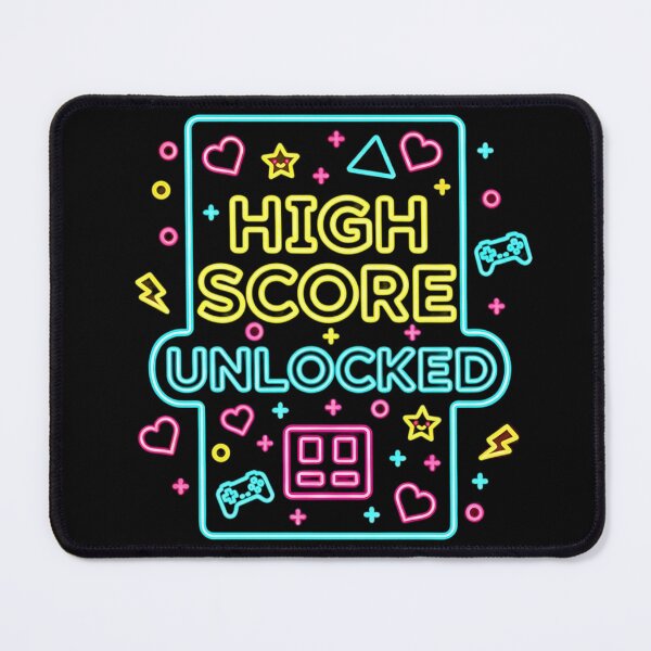 Item preview, High Score Unlocked Neon Gamer Design | Retro Arcade Gaming Art designed and sold by GlobalBoom.