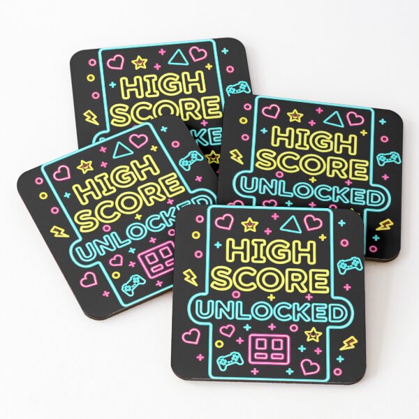 Item preview, High Score Unlocked Neon Gamer Design | Retro Arcade Gaming Art designed and sold by GlobalBoom.