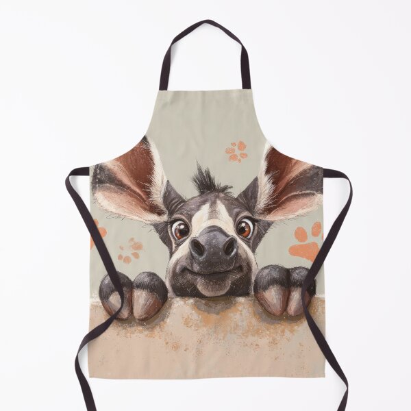 Item preview, Okapi Peeking over Wall 01 designed and sold by Elisabeth Lucas.