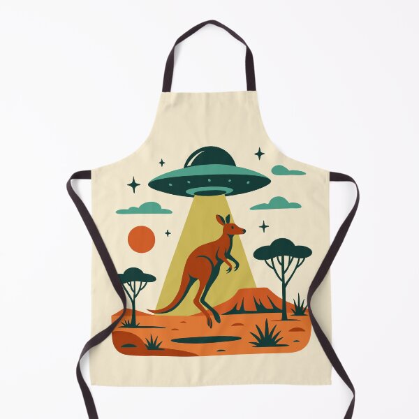 Item preview, Mid-century Modern Kangaroo Being Abducted by Aliens designed and sold by Ghost on Toast.