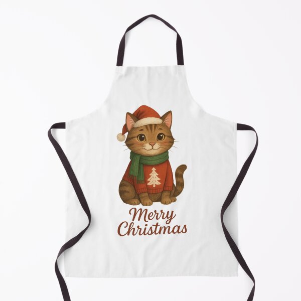 Item preview, Festive Christmas Cat – Merry Christmas Design designed and sold by luckyyouth.