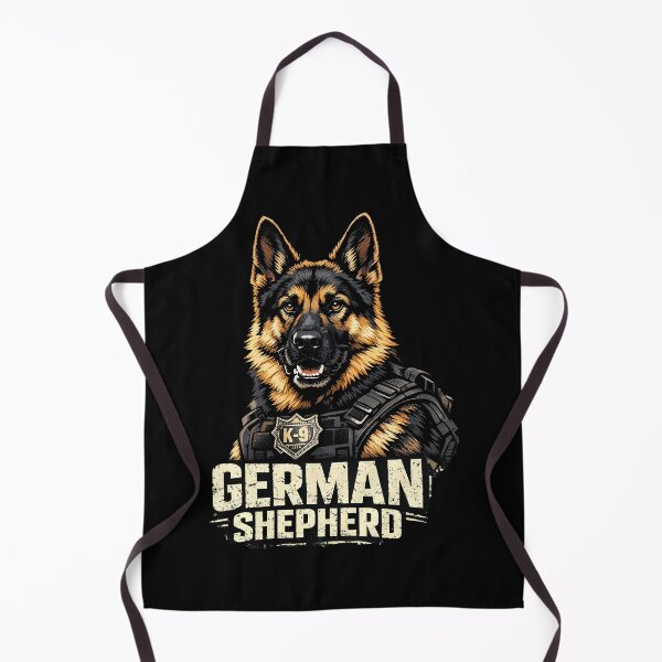 Item preview, Funny K9 German Shepherd Cartoon Dog Illustration designed and sold by Uglyandcute.