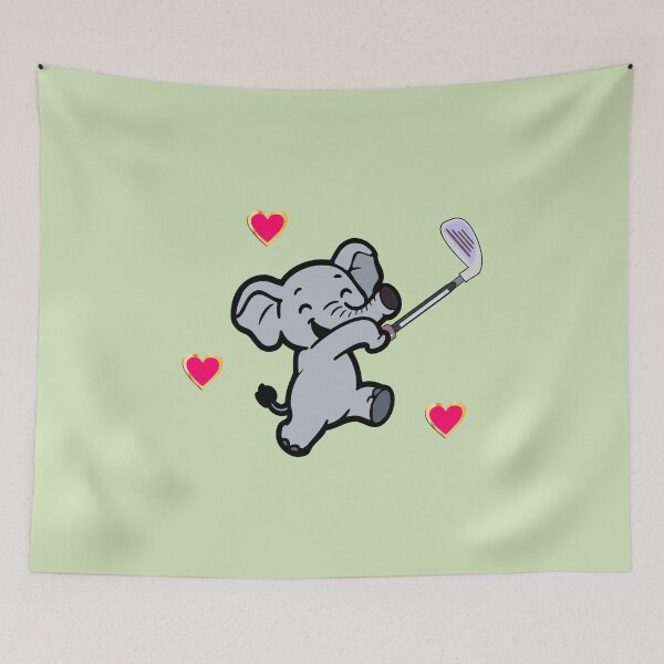 Item preview, Children's Golf Elephants designed and sold by minimalartstory.