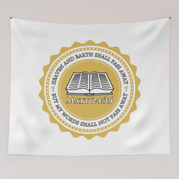 Item preview, Matthew 24:35 Bible Verse Christian Scripture (KJV) designed and sold by Clothed in Scripture.