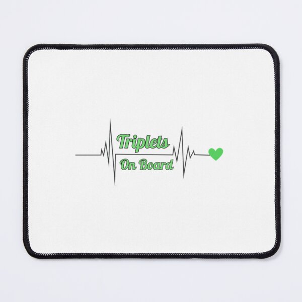 Item preview, Triplets on Board (Heartbeat) designed and sold by DixieGirlStudio.