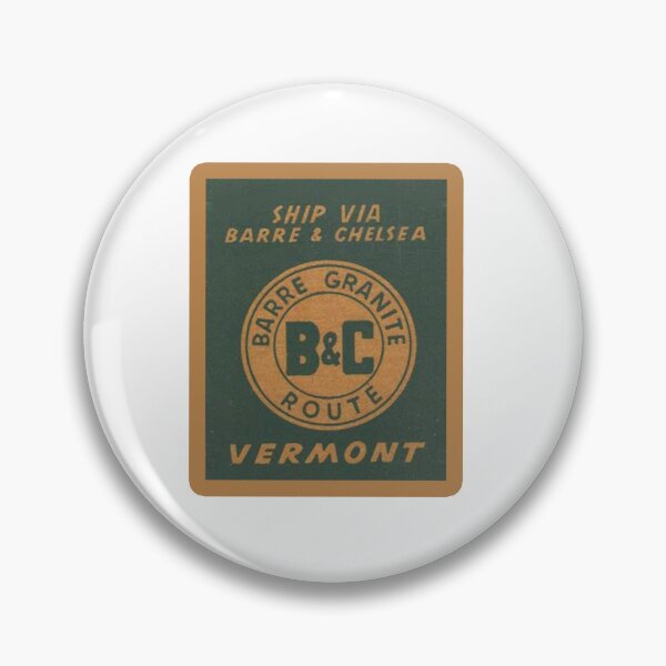 Item preview, Vintage Barre and Chelsea Railroad - Barre Granite Route - Vermont designed and sold by QuayTradingCo.