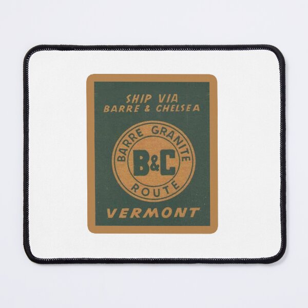 Item preview, Vintage Barre and Chelsea Railroad - Barre Granite Route - Vermont designed and sold by QuayTradingCo.