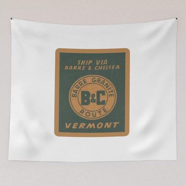 Item preview, Vintage Barre and Chelsea Railroad - Barre Granite Route - Vermont designed and sold by QuayTradingCo.