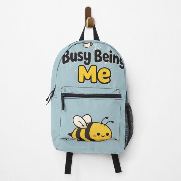 Item preview, Busy Being Me Cute Bee T-Shirt | Funny Aesthetic Cartoon Tee designed and sold by KDesignCrafts.