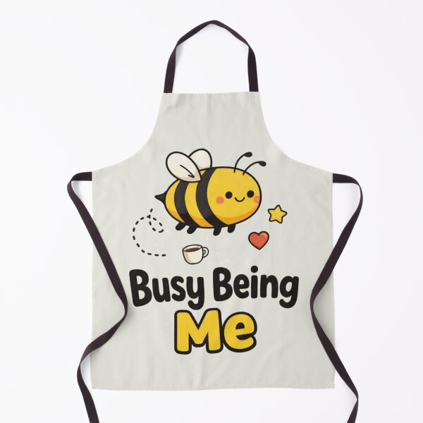 Item preview, Busy Being Me Cute Bee T-Shirt | Funny Aesthetic Cartoon Tee designed and sold by KDesignCrafts.
