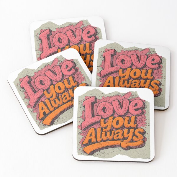 Item preview, Retro 1970s Valentine Typography – Love You Always Groovy Design designed and sold by crizzysketch.
