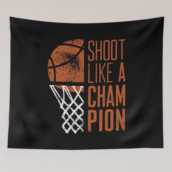Item preview, Shoot Like a Champion – Basketball Motivation Design designed and sold by TipTop GFX.