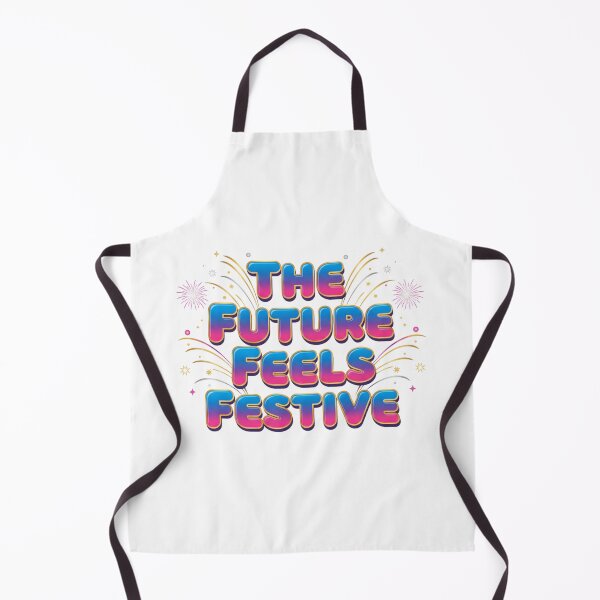 Item preview, The Future Feels Festive-Colorful Celebration Quote Design designed and sold by Aarvya Fashion Club ( A.F.C ).