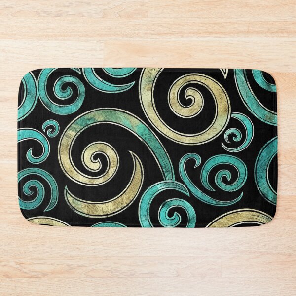 Item preview, Zealand Māori Paua Pattern Koru Design 689 designed and sold by GrinGalore.
