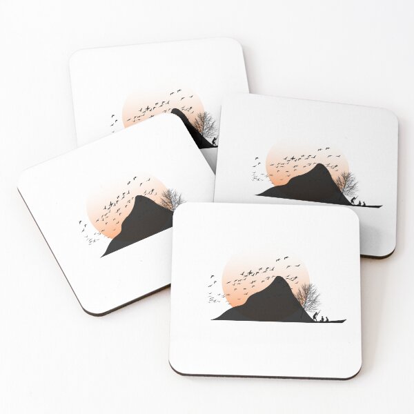Item preview, Silhouette of Birds and Boat at Sunset designed and sold by AlifUX-Market.