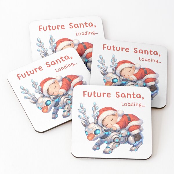 Item preview, Future Santa, Loading... | Cute Baby on Robot Reindeer Sci-Fi Christmas Art designed and sold by Sitred123.