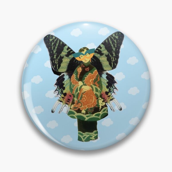Item preview, Cho-Cho San Madam Butterfly Decal Digital Collage designed and sold by Licorice Moon.