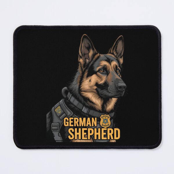 Item preview, Funny K9 German Shepherd Cartoon Dog Illustration designed and sold by Uglyandcute.