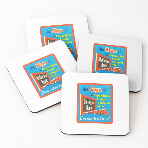 Item preview, Vintage Burlington Route - Everywhere West designed and sold by QuayTradingCo.