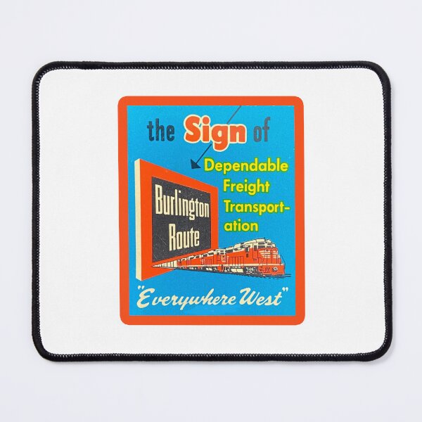 Item preview, Vintage Burlington Route - Everywhere West designed and sold by QuayTradingCo.