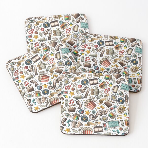 Item preview, At The Movies Doodle designed and sold by Pink Pineapple Works.