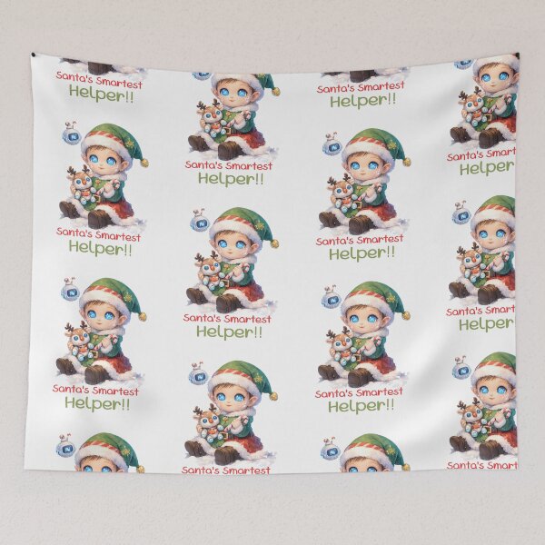 Item preview, Santa's Smartest Helper!! | Cute Futuristic AI Elf Christmas Art designed and sold by Sitred123.