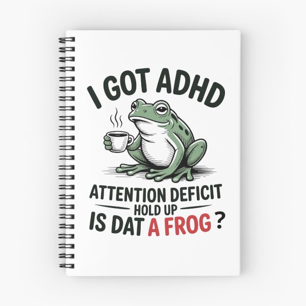 Item preview, Funny Frog Drinking Coffee - Autism Autistic Frog Lover I Got ADHD Neurodiversity designed and sold by ZACK ART.