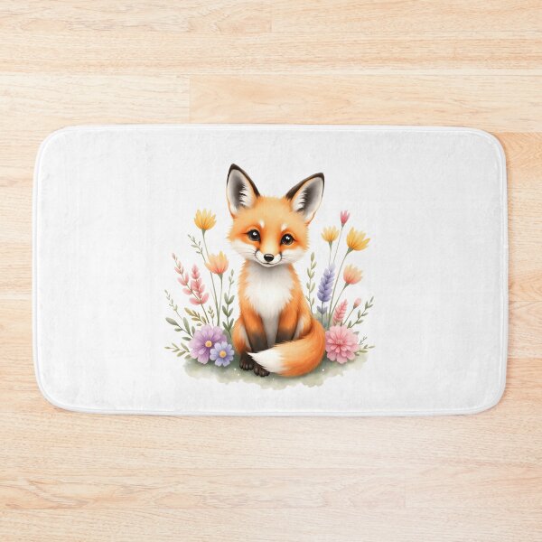Artikelvorschau, Verträumter Blumenfuchs entworfen und verkauft von Kuky Studio.