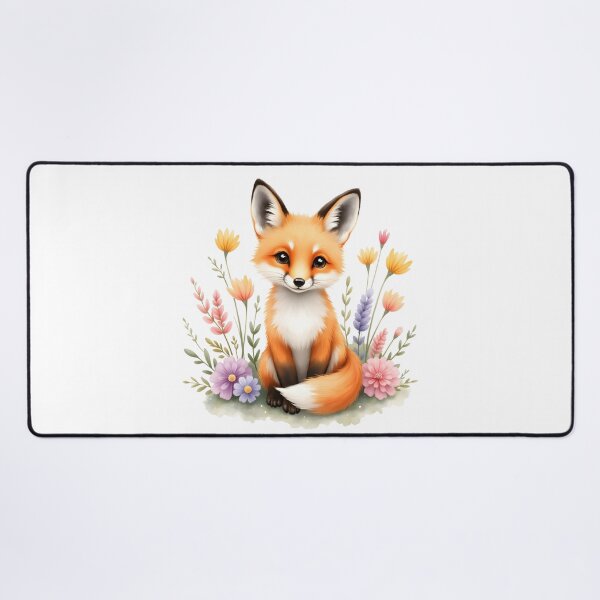 Artikelvorschau, Verträumter Blumenfuchs entworfen und verkauft von Kuky Studio.