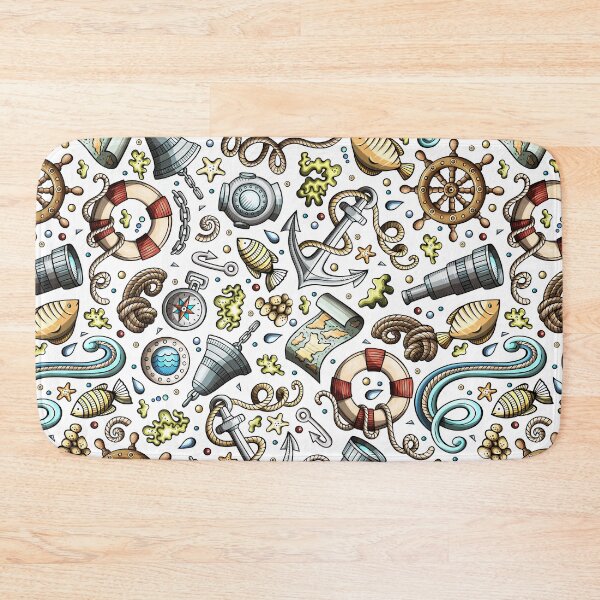 Item preview, Nautical Doodles designed and sold by Pink Pineapple Works.
