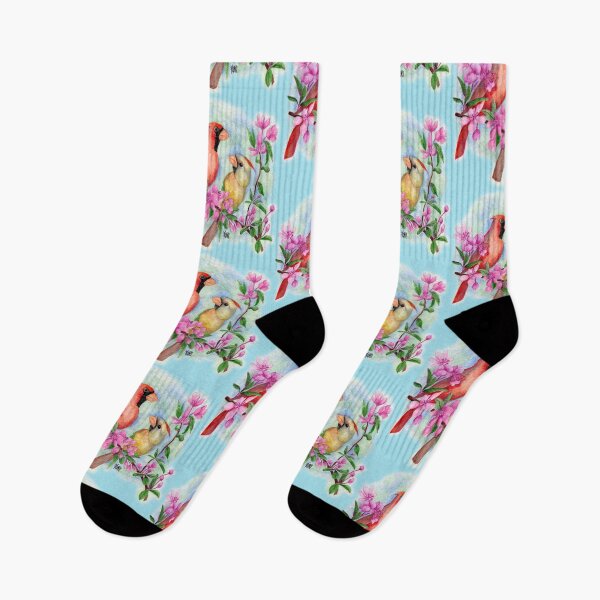 Item preview, CARDINALS WITH PINK FLOWERS designed and sold by Jesus Vichareli.