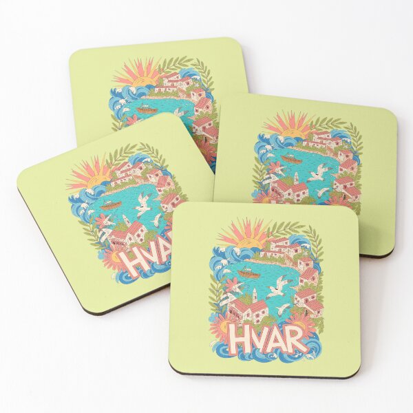 Item preview, Hvar Croatia Illustrated Island Design – Detailed Mediterranean Artwork designed and sold by Timeless Design.
